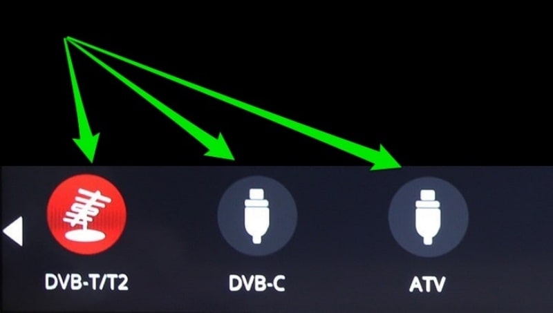 Lựa chọn nguồn vào phù hợp mới có thể thực hiện cách dò kênh tivi LG bị đổi tần số