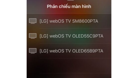 Tổng hợp các cách phản chiếu màn hình iPhone lên tivi LG siêu dễ